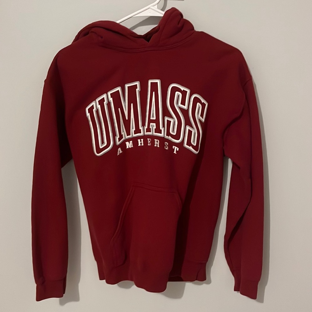 umass amherst collegiate hooded sweatshirt